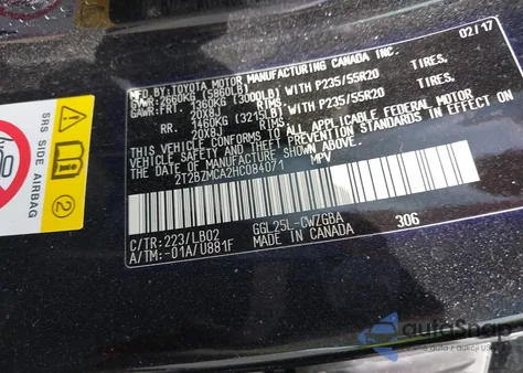 2017 Lexus Rx 350/Base/F Sport из США, поврежденный, VIN 2T2BZMCA2HC084071